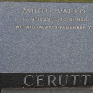 CERUTTI Mirto Paulo 1929-1968