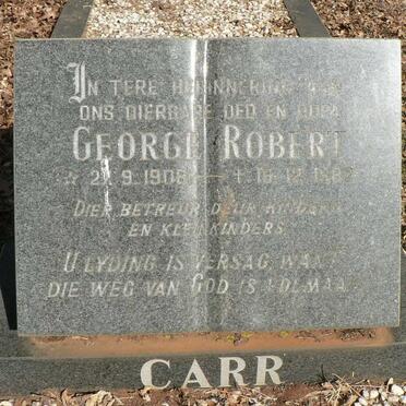 CARR George Robert 1908-1982
