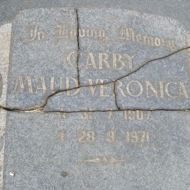 CARBY Maud Veronica 1907-1971