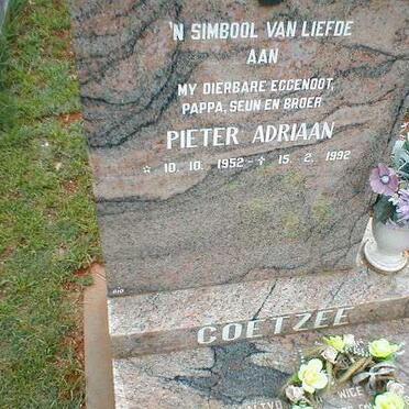 COETZEE Pieter Adriaan 1952-1992