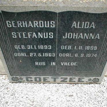 COETZEE Gerhardus Stefanus 1893-1963 &amp; Alida Johanna 1899-1974