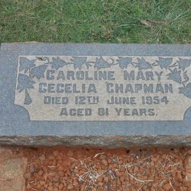 CHAPMAN Caroline Mary Cecelia -1954