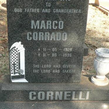 CORNELLI Marco Corrado 1928-1996