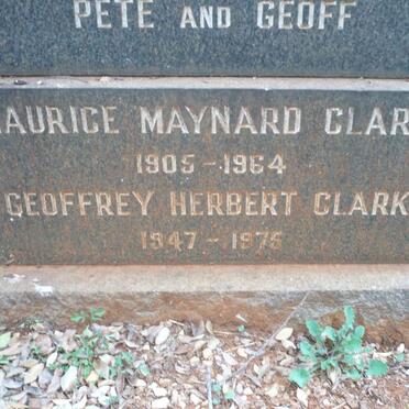 CLARK Maurice Maynard 1905-1964 :: CLARK Geoffrey Herbert 1947-1975
