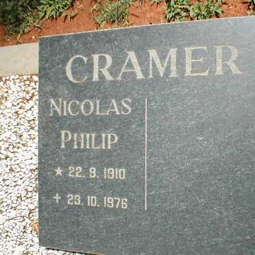 CRAMER Nicolas Philip 1910-1976