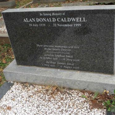 CALDWELL Allan Donald 1939-1999 :: SMIT Arthur James 1920-2006 &amp; Louisa Sophia 1917-2006