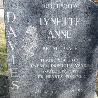 DAVIES Lynette Anne 1973-1993