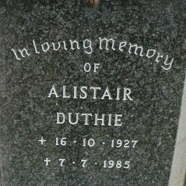DUTHIE Alistair 1927-1985
