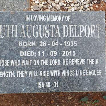DELPORT Ruth Augusta 1935-2015