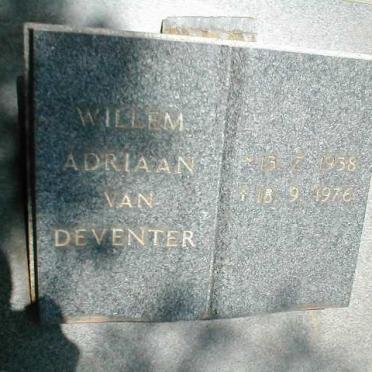 DEVENTER William Adriaan, van 1938-1976