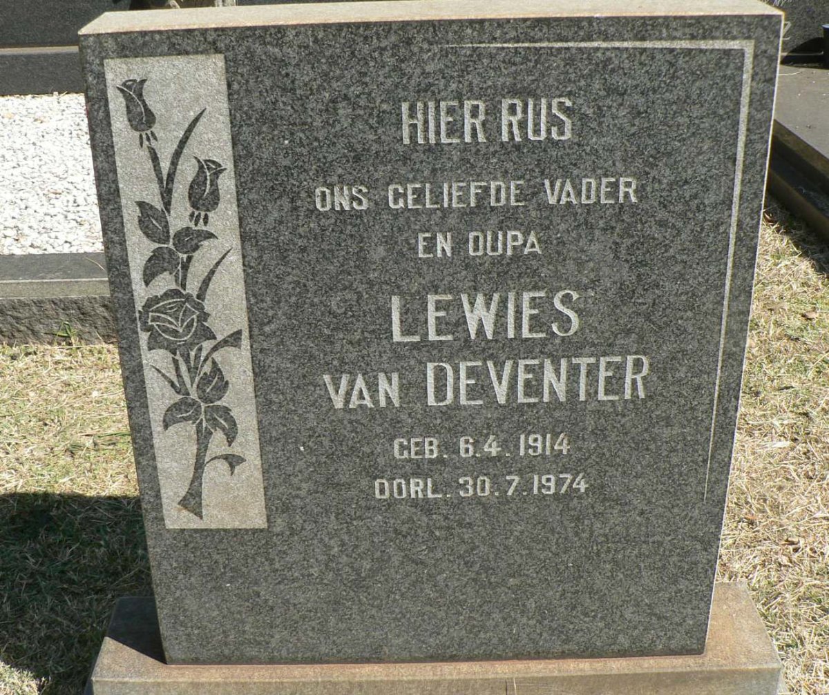 DEVENTER Lewies, van 1914-1974