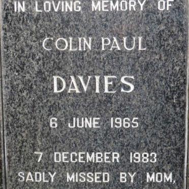 DAVIES Colin Paul 1965-1983