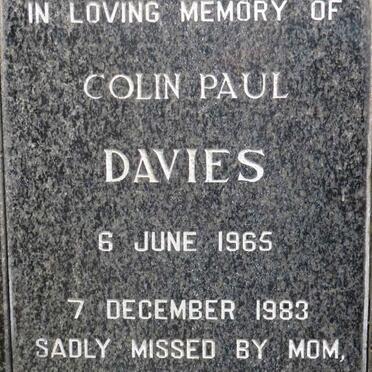 DAVIES Colin Paul 1965-1983