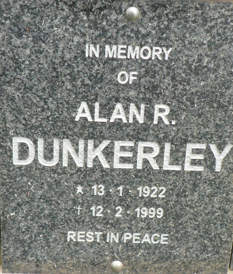 DUNKERLEY Alan R. 1922-1999