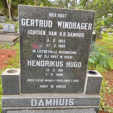DAMHUIS Hendrikus Hugo 1918-2000 & Gertrud nee Windhager 1923-1990