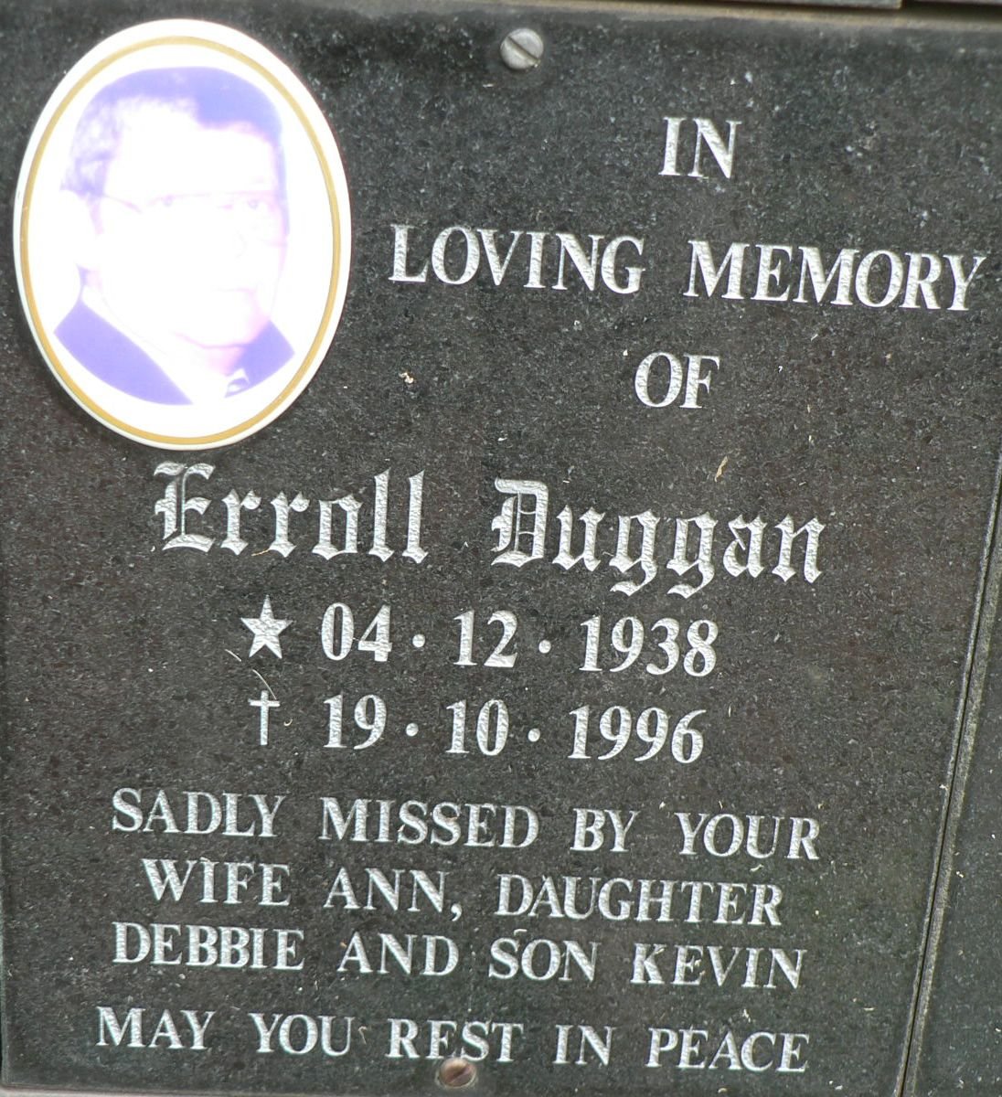 DUGGAN Erroll 1938-1996