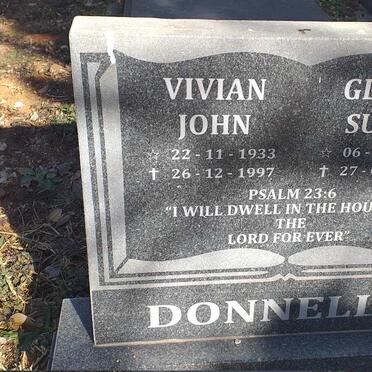 DONNELLY Vivian John 1933-1997 & Gloria Susan 1938-2017