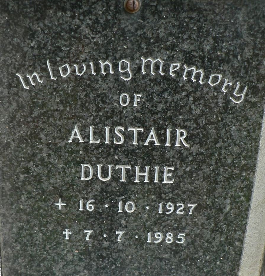 DUTHIE Alistair 1927-1985