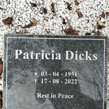 DICKS Patricia 1951-2022