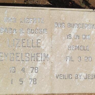 EYGELSHEIM Lizelle 1978-1978