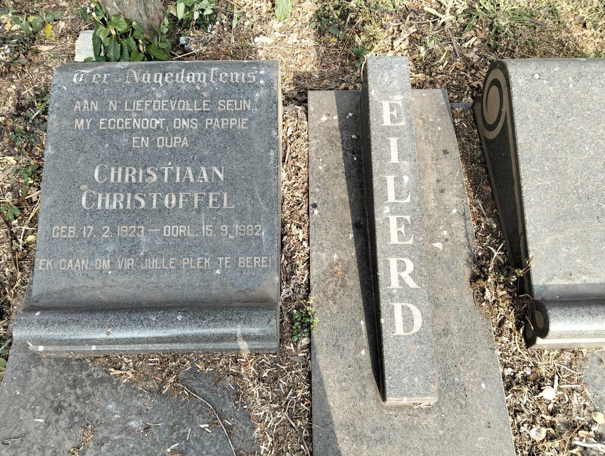 EILERD Christiaan Christoffel 1923-1982