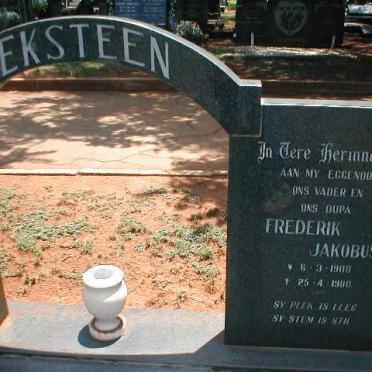 EKSTEEN Frederik Jakobus 1908-1980