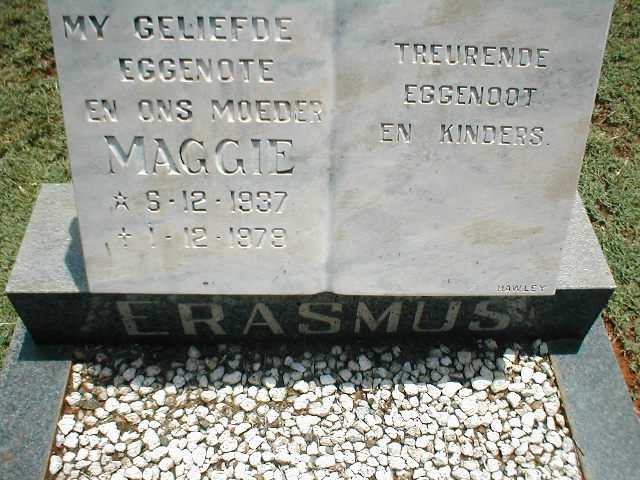 ERASMUS Maggie 1937-1979