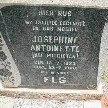 ELS Josephine Antoinette nee POTGIETER 1933-1960
