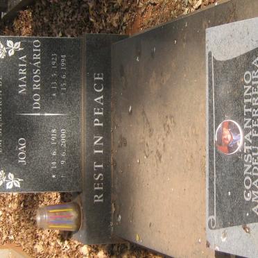FERNANDES Joao 1918-2000 &amp; Maria DO ROSARIO 1923-1994 :: FERREIRA Constantia Amadeu 1943-2014