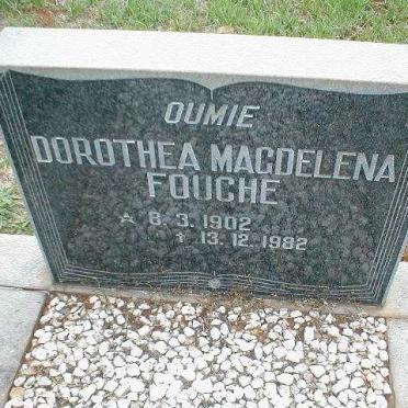 FOUCHE Dorothea Magdalena 1902-1982