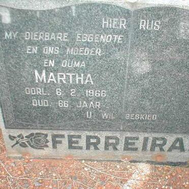 FERREIRA Martha -1966