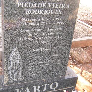 FARTO Piedade Vieira Rodrigues 1940-1995