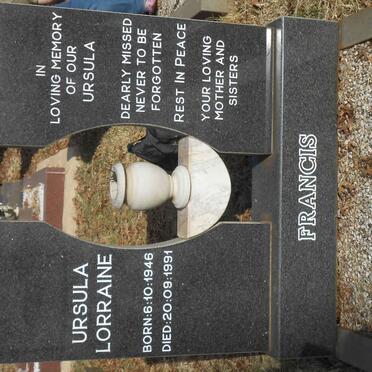 FRANCIS Ursula Lorraine 1946-1991