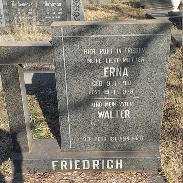 FRIEDRICH Walter & Erna 1910-1978