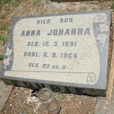 FOURIE Anna Johanna 1891-1964