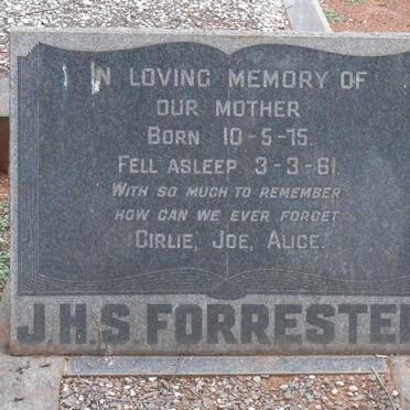 FORRESTER J.H.S. 1915-1961