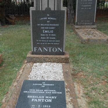 FANTON Emilio -1959 &amp; Sheilah Mary 1913-2004