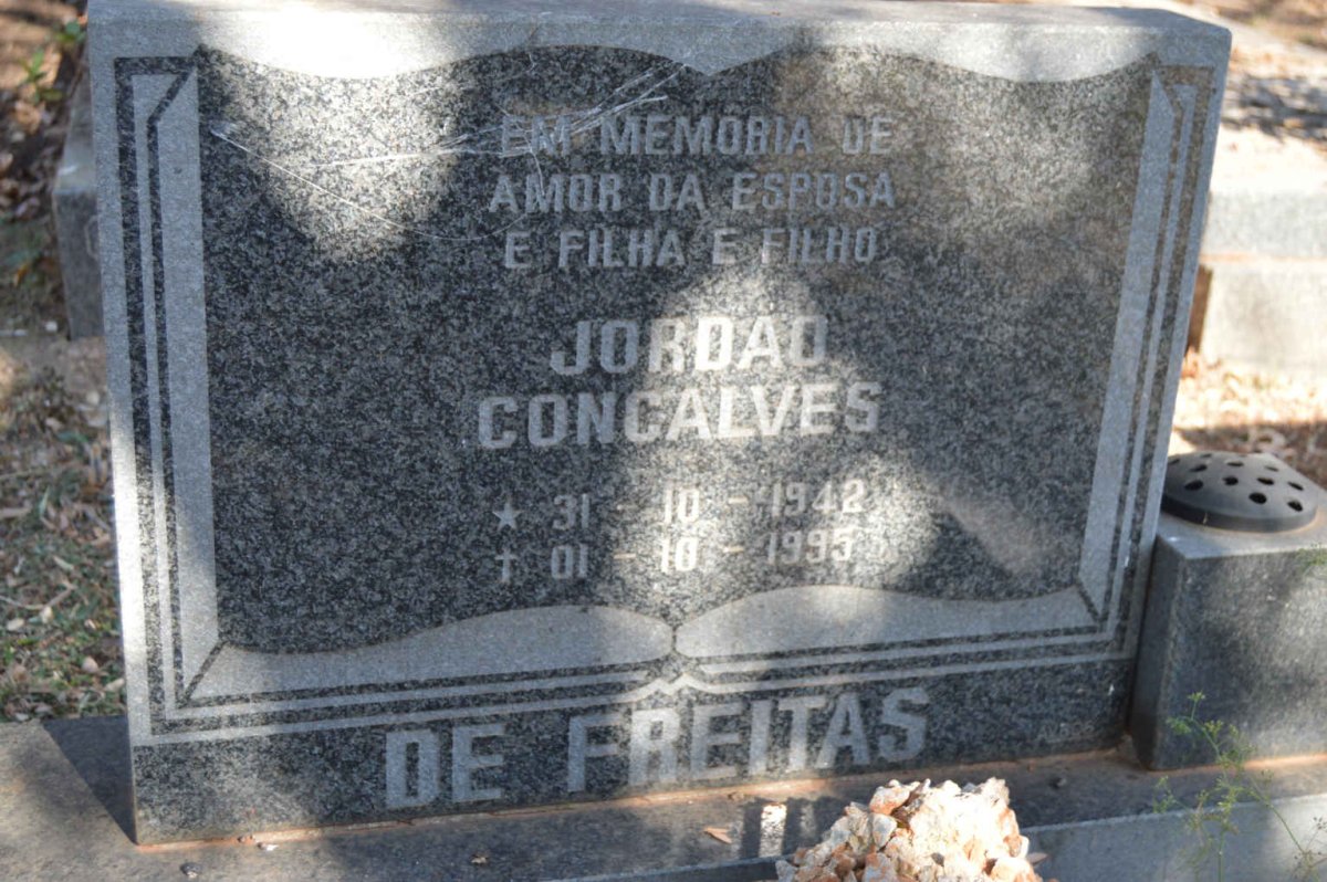 FREITAS Jordad Concalves, de 1942-1995