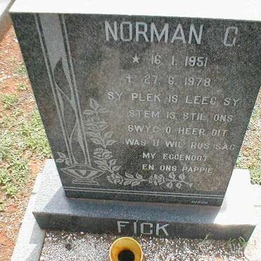 FICK Norman G. 1951-1978