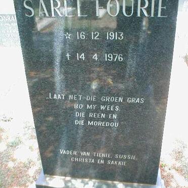 FOURIE Sarel 1913-1976