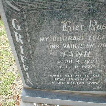 GRIFFIN Fanie 1903-1972