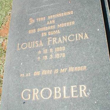 GROBLER Louisa Francina 1890-1978