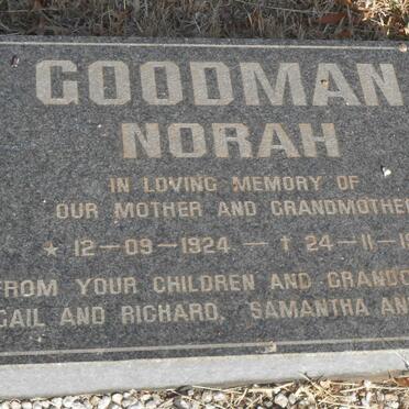 GOODMAN Norah 1924-1991
