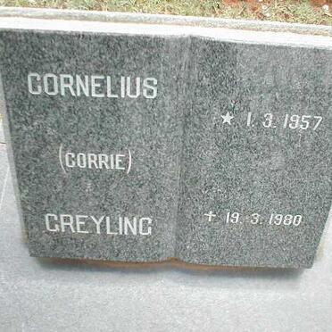 GREYLING Cornelius 1957-1980