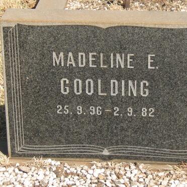 GOOLDING Madeline E. 1896-1982