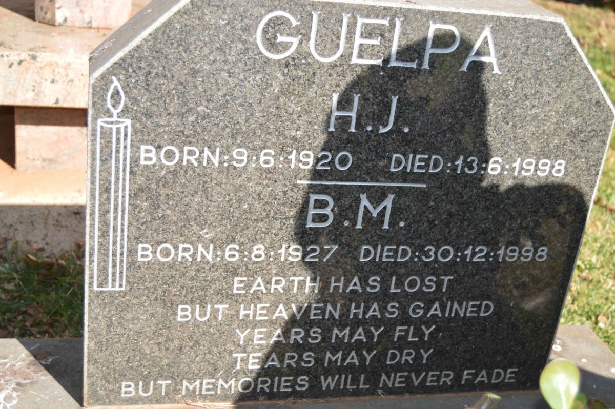 GUELPA H.J. 1920-1998 &amp; B.M. 1927-1998