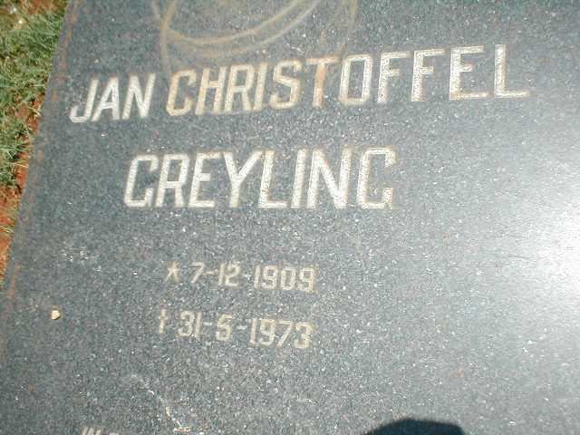 GREYLING Jan Christoffel 1909-1973