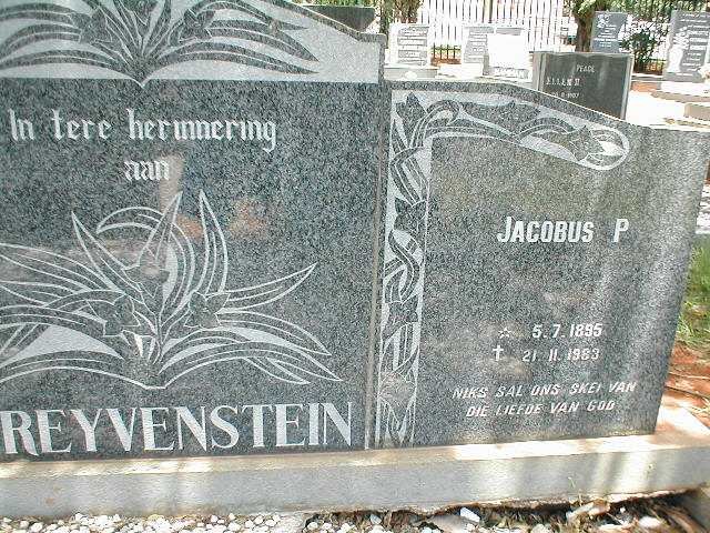 GREYVENSTEIN Jacobus P. 1895-1983