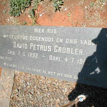GROBLER David Petrus 1892-1960