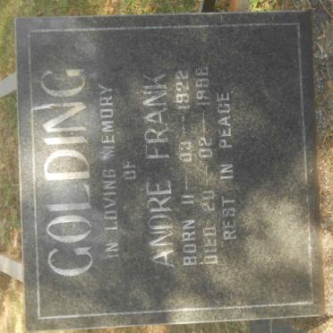 GOLDING Andre Frank 1922-1998